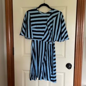 Striped backless Topshop dress